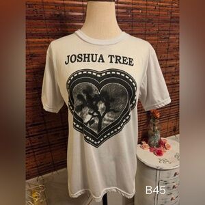 Joshua Tree Women’s Graphic Tee - White with Black Print